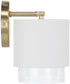 Weller 3-Light Vanity Matte Brass and White