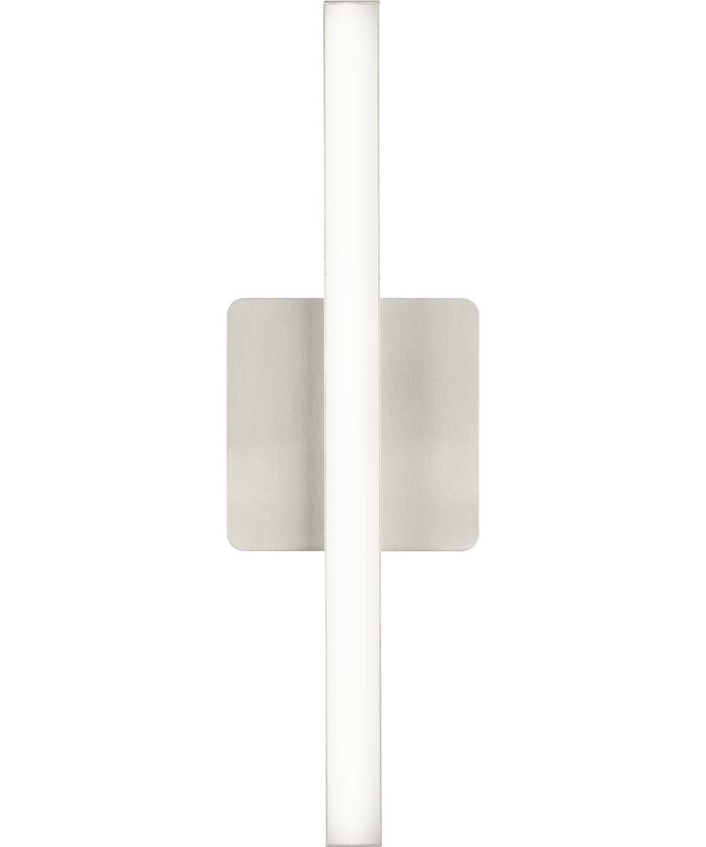 Phase 4 16 in. Small Modern Integrated 3CCT Integrated LED Linear Vanity Light Brushed Nickel