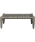 Borneo White Cushion Outdoor Ottoman