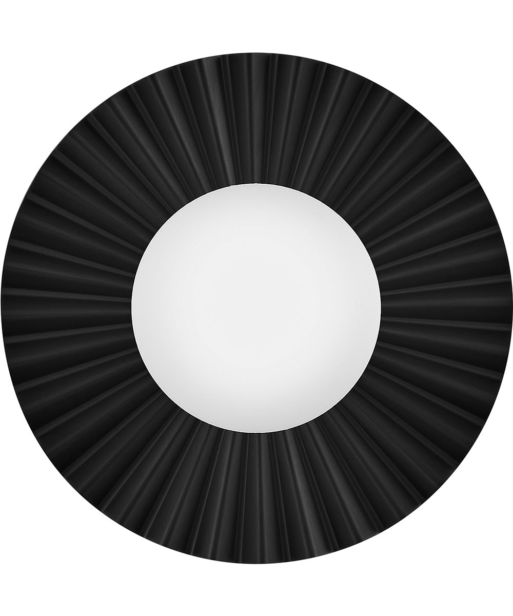 Stevie 1-Light Small Flush Mount in Black