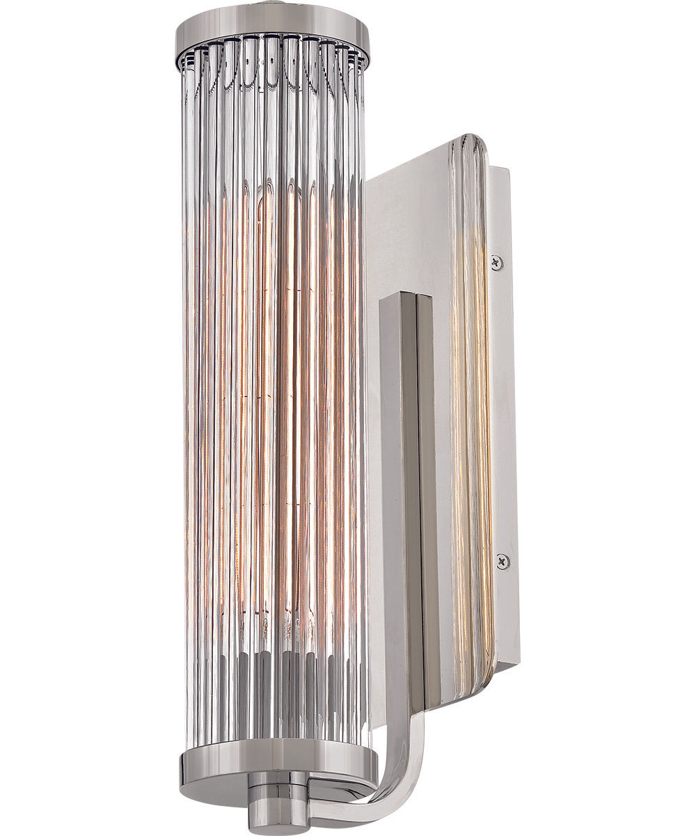 Ellery 1-Light Medium Single Light Sconce in Polished Nickel