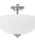 Adams 3-light Dual Mount Light Fixture Satin Nickel