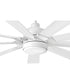Turbine 60" LED Smart Fan Chalk White