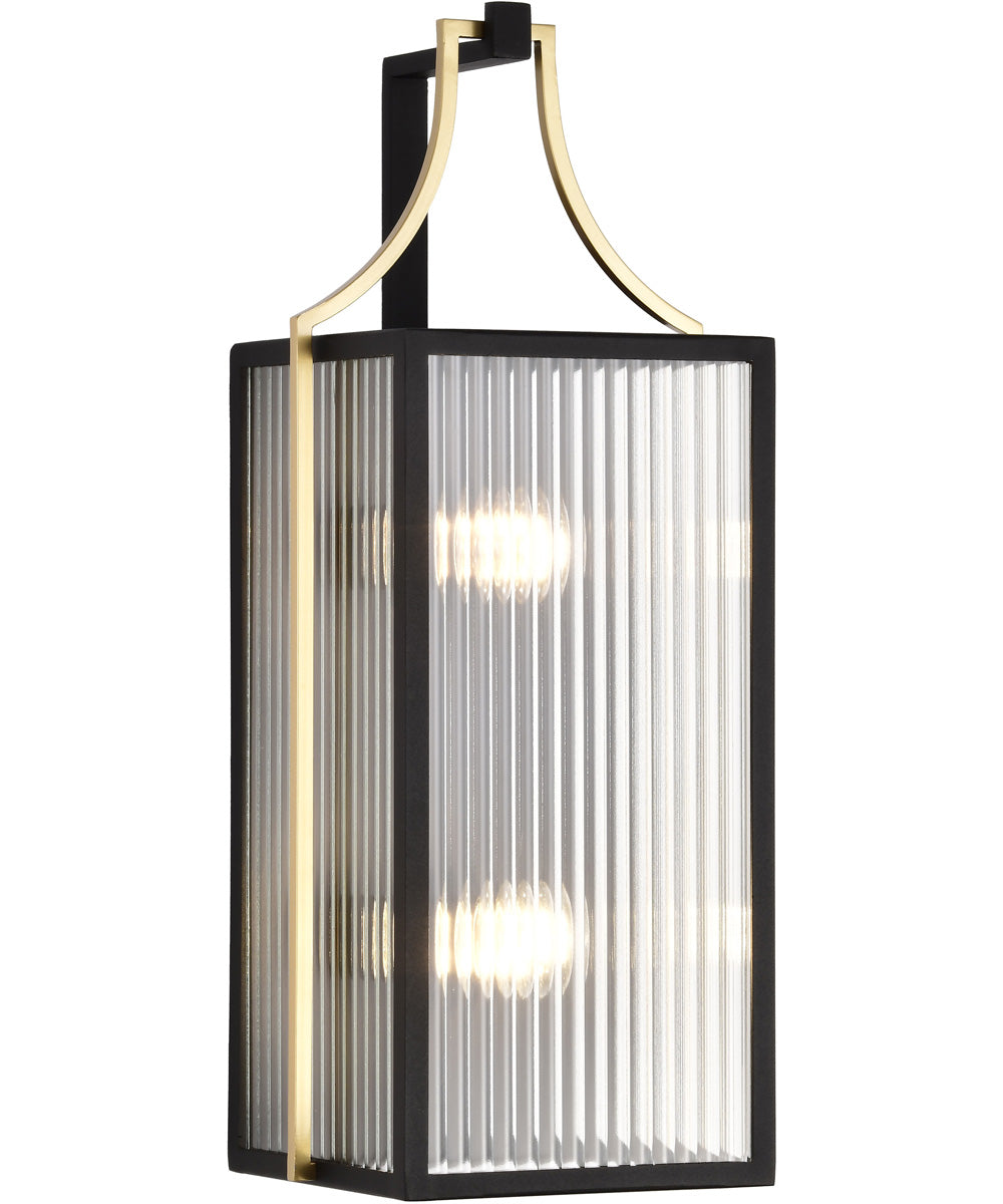 Holden 2-Light Outdoor Black / Gold