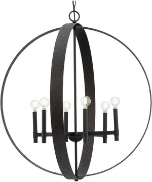 Allegheny 6-Light Pendant Matte Black