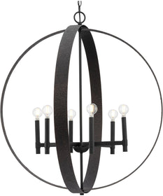 Allegheny 6-Light Pendant Matte Black