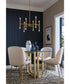 Arya 12-Light Chandelier Brushed Gold