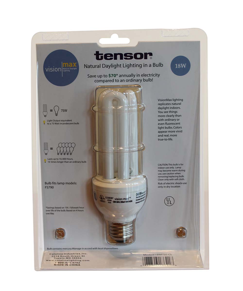 18 Watt Full Spectrum CFL Replacement Bulb Standard base by VisionMax