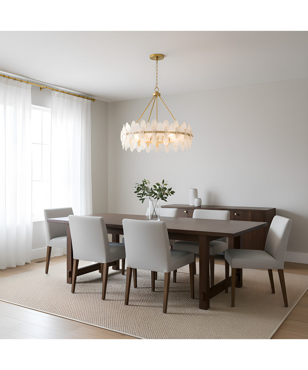 Abigail 6-light Pendant Brushed Gold