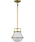 Valdora 1-Light Pendant Natural Brass