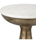 Torin Marble & Brass Drink Table