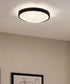 17"w Lytham 3-Light Flush Mount Light Black Finish with Satin Etched White Glass Shade
