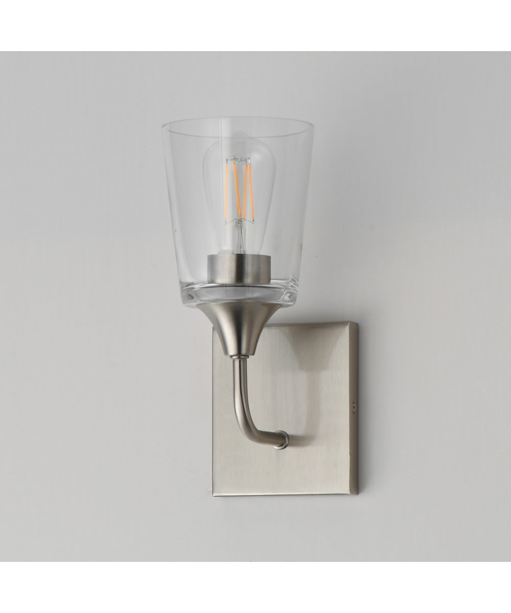 Hudson 1-Light Sconce Satin Nickel
