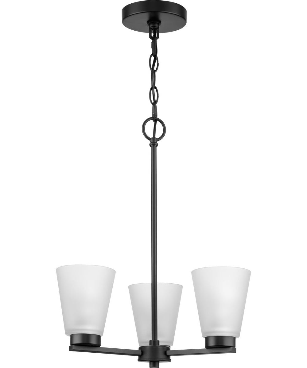 Tanner 3-Light Chandelier Matte Black