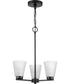 Tanner 3-Light Chandelier Matte Black