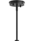Reines 1-Light Pendant with Opal Glass Shade Matte Black