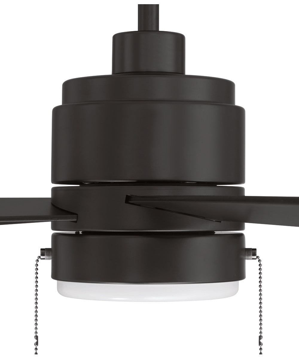 Energy Star McCoy 52" 4 Blade Ceiling Fan 1-Light Fan Flat Black