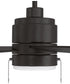 Energy Star McCoy 52" 4 Blade Ceiling Fan 1-Light Fan Flat Black
