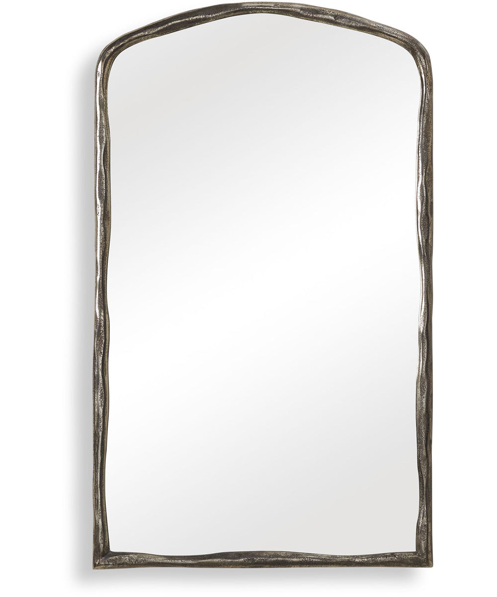 Hammered Antique Nickel Arch Mirror