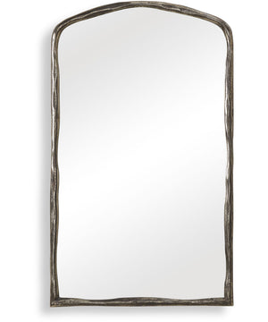 Hammered Antique Nickel Arch Mirror