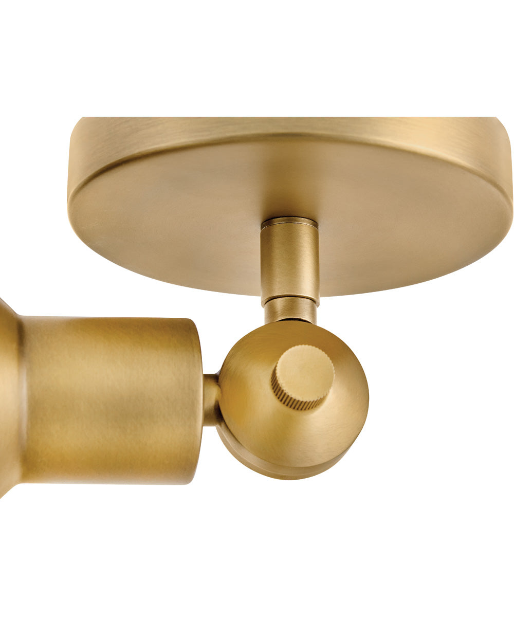 Dom LED-Light Small Adjustable LED Sconce in Heritage Brass