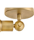 Dom LED-Light Small Adjustable LED Sconce in Heritage Brass