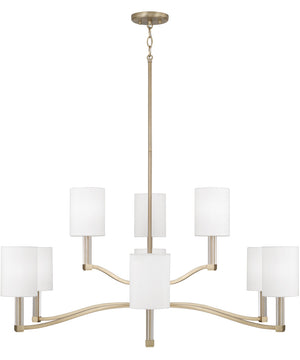 Ingrid 9-Light Chandelier Matte Brass