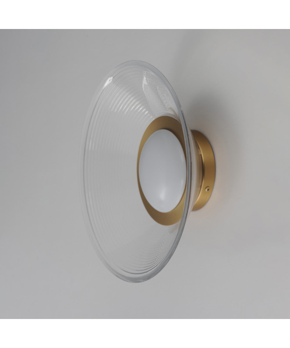 Jensen 12 inch Wall Sconce/Flush Mount Satin Brass