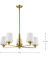 Lune 5-Light Chandelier Vintage Brass