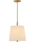 Clive 4-Light Large Tapered Pendant in Heritage Brass