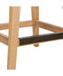 Klismos Off-White Fabric Counter Stool