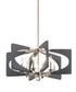 Alscar 28"W 6-Light Driftwood Grey Finish Modern Chandelier Light by Kichler