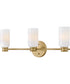 Naomi 3-Light Medium Three Light Vanity in Lacquered Brass