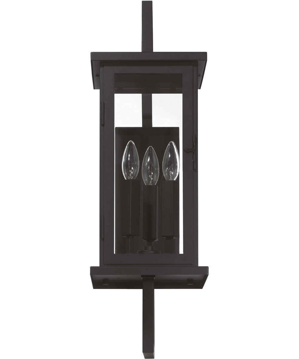 Jordan 3-Light Outdoor Lighting Textured Black
