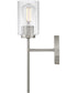 Leta 1-Light Medium Single Light Sconce in Brushed Nickel