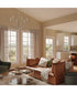 Jheni 6-Light Chandelier with Clear Glass Shades Brushed Nickel