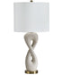 Judrich Poly Table Lamp White/Gold