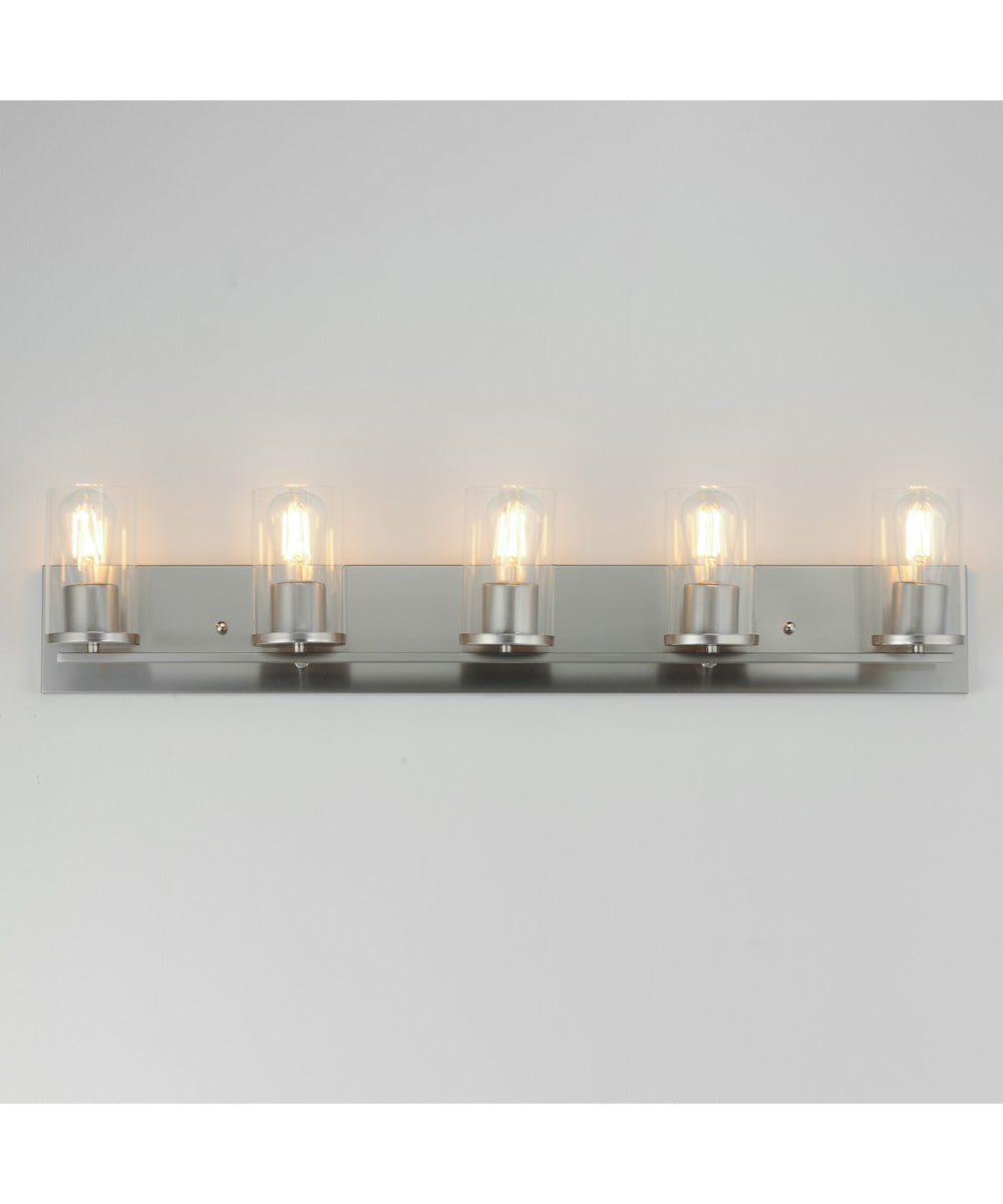 Lateral 5-Light Bath Vanity Satin Nickel