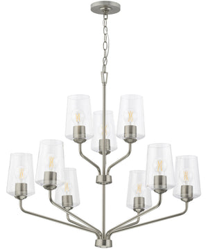 Celino 9-Light Chandelier Brushed Nickel