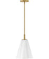 Honey 1-Light Small Pendant in Lacquered Brass