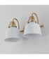 Hollis 2-Light Sconce Natural Aged Brass