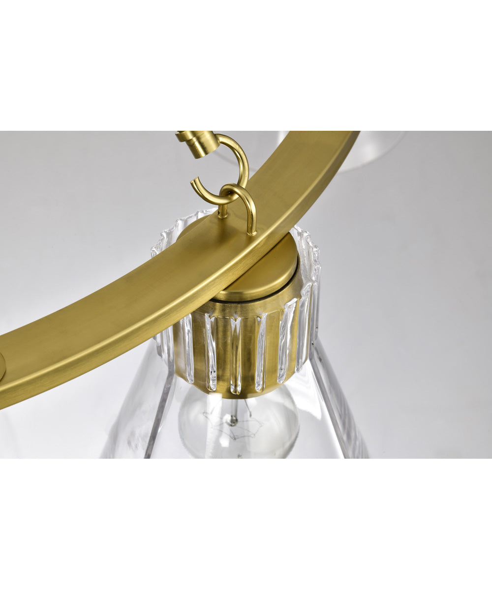 Gianna 6-Light Chandelier Vintage Brass