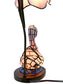 Poelking Swan 23 Inch  Tall Handmade Tiffany Accent Lamp With Lighted Base