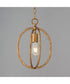 Martel 1-Light Mini Pendant Etruscan Gold