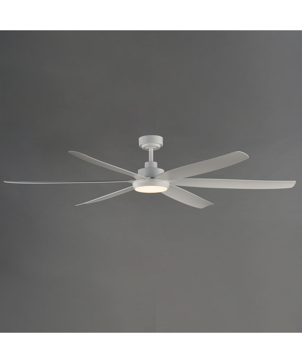 Albatross 72 inch 6-Blade Marine Grade Fan w LED Matte White
