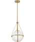 Colby 1-Light Small Pendant in Lacquered Brass