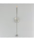 Vela 1-Light Sconce Satin Nickel