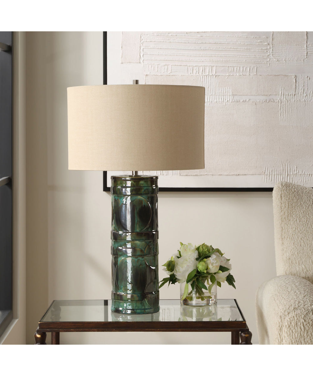 Loch Green Glaze Table Lamp