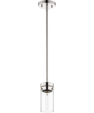Intersection 1-Light Pendant Polished Nickel