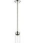 Intersection 1-Light Pendant Polished Nickel
